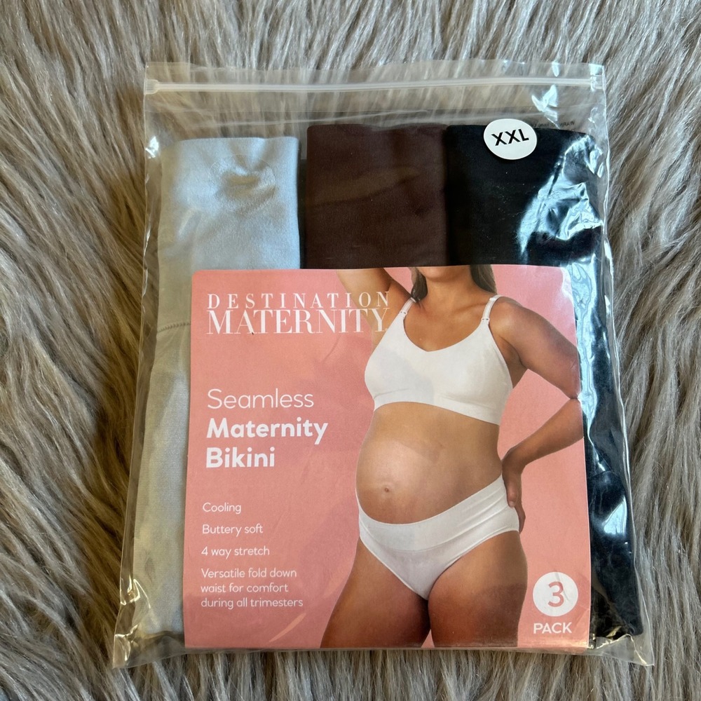 Destination Maternity Seamless‎ Bikini Women's Size XXL Cooling Buttery Soft
